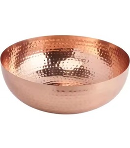 Tazón para Servir de Cobre - Duradero, Apto para Lavavajillas, Ecológico, Diseño Moderno para Fiestas y Uso Doméstico, Tazón Decorativo Hecho a Mano - Product Image 1