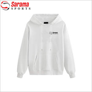 Sudadera con Capucha de Forro Polar para Hombre, Fabricada a Medida, Corte Holgado, Sin Cordones, Material Grueso Liso - Product Image 2