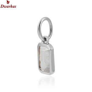 จี้หินธรรมชาติ925เงินสเตอร์ลิงสีรุ้งดวงจันทร์เครื่องประดับผู้ส่งออก - Product Image 2