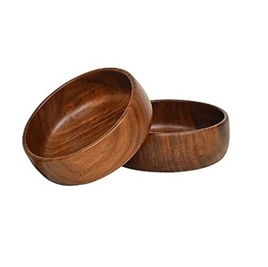 Ensaladera de madera sólida Durable Home Hotel Tazón de mesa para servir comida Tazón por A.Z Artesanías Tazón de madera de buena calidad Fabricante - Product Image 5