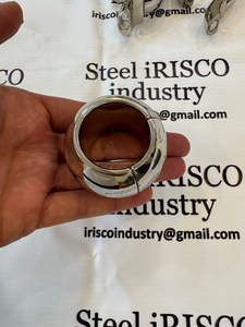 Anneau de pénis ovale magnétique en acier inoxydable pour étirement du scrotum et des testicules, dispositif CBT, jouet sexuel pour homme transgenre - Product Image 3