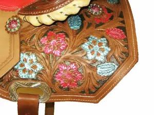 Gran oferta, sillín de carreras de cuero ajustado personalizado para caballos, sillín hecho a mano que ofrece el máximo rendimiento para suministro al por mayor - Product Image 3