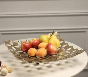 Stylish Gold Aluminum Dinnerware Serving <b>Tray</b> for Weddings and Ramadan Elegant Decorative Design for <b>Catering</b> - Product Image 5