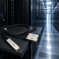 Câble de dérivation DAC passif à faible latence 400G OSFP vers 2x 200G QSFP56 pour cluster AI GPU HPC InfiniBand HDR