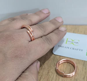 Anneaux de serviette classiques en cuivre pur, durables, largeur 2,5 cm, forme ronde, thérapie pour hommes, soulagement de la douleur de l'arthrite, unisexe, vente en gros - Product Image 1