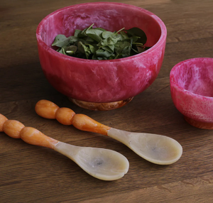 Cuenco de resina para cena de comida, diferentes tamaños y cuchara, cuenco con diseño de purpurina, accesorio para el hogar, cuenco de resina de lujo a precio barato - Product Image 5