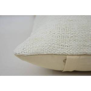 <b>Beige</b> Wool Kantha Patchwork Pillow 12x24 Inch Floral Vintage Toile Pattern Cushion Woven Embroidered Decorative <b>Throw</b> Pillow - Product Image 4