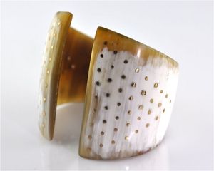 Corne de buffle de boeuf naturel bijoux de main de mode bracelet manchette bracelets collier bijoux de mode de luxe fabriqués à la main personnalisés toutes les tailles - Product Image 3