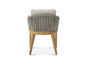 Contemporary <b>Outdoor</b> Garden Set 2 Seater Solid Teak Weather Resistant Cushions Non <b>Foldable</b> - Product Image 5
