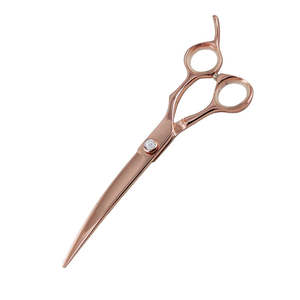 Ciseaux courbés portables en acier inoxydable pour toilettage d'animaux de compagnie en gros - Product Image 3