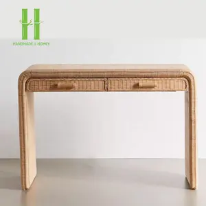 Hot Sell Rattan Nachttisch OEM Design Passen Sie hand gefertigte Dekor Wohn möbel von Vietnam Factory direkt an