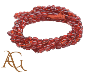 Bán buôn Red <span class=keywords><strong>Ruby</strong></span> Corundum hình bầu dục mịn Loose Bead Trung Quốc Đối với trang sức làm pha lê thạch anh tổng hợp 14 inch Strand - Product Image 5