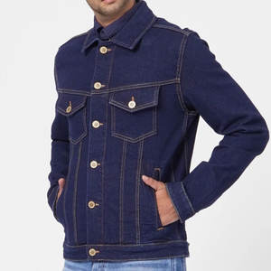 Nouvel arrivage 2025 vestes en jean à capuche vintage bleues pour hommes conception personnalisée disponible en gros Streetwear mode Service OEM - Product Image 3