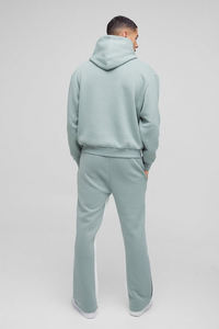 Conjunto Deportivo de Algodón 100% con Diseño de Tendencia 2026, Colores Desteñidos por el Sol, Pantalones Anchos y Sudadera con Capucha, Conjunto Deportivo Holgado de Invierno para Hombre - Product Image 5