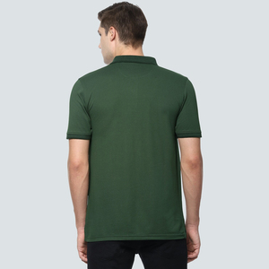 Polos transpirables de color sólido con logotipo personalizado para hombre, ropa informal, nuevo diseño, éxito de ventas - Product Image 2