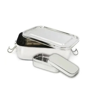 Lonchera de Acero Inoxidable en Oferta, Lonchera Rectangular de Acero, Lonchera Metálica, Lonchera Rectangular, Lonchera - Product Image 6