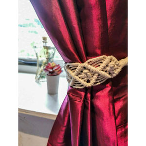 Decorative Jute Curtain Tie Back in High-Quality Jute Rope with Natural Finished for Home Hotel and Restaurant Curtain Holders - Product Image 4
