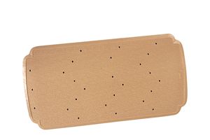 Tappetino da doccia antiscivolo in gomma beige 78x36 cm (Dintex 01-222) - Product Image 1