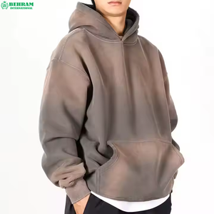 เสื้อฮู้ดสำหรับผู้ชายเสื้อฮู้ดแบบสวมหัวเสื้อมีฮู้ดสำหรับผู้ชายผ้าคอตตอนสี100% - Product Image 1