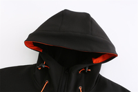 Veste de cyclisme imperméable à capuche pour homme, softshell, légère, réfléchissante, coupe-vent, pour activités de plein air