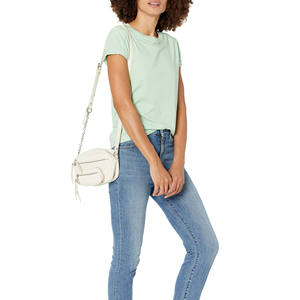 T-shirt uni à manches courtes en coton avec logo personnalisé surdimensionné vente en gros - Product Image 5