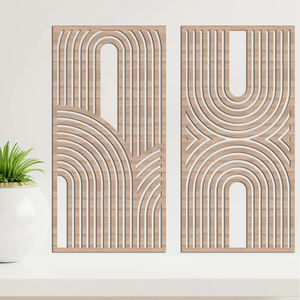 Diseño elegante Producto de madera MDF Corte láser Decoración del hogar Tierra trasera Diseño de corte láser Hotel Restaurantes Centro comercial Decorativo - Product Image 5