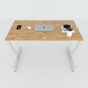 โต๊ะทำงานมินิมอล VConcept ขนาด 120x70 ซม. พร้อมขาเหล็กประกอบสำเร็จ ลายไม้เมลามีน เฟอร์นิเจอร์สำนักงานสำหรับใช้ในอาคารสำนักงาน - Product Image 1