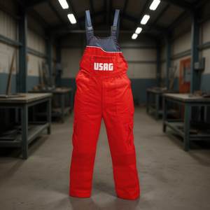Overol de Seguridad Rojo/Azul Usag para Protección Laboral - Product Image 3