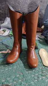 CUSTOM OEM SF 001 Logo personnalisé Impression en relief Bottes d'équitation longues de style western en cuir véritable Accessoire de mode - Product Image 6