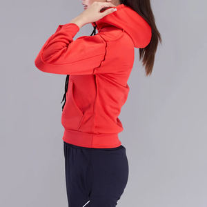 Nuevo precio bajo Color rojo Material de calidad superior Tela 350GSM Premium Custom Hoodie 2025 para mujeres Nueva moda Hoodie - Product Image 4