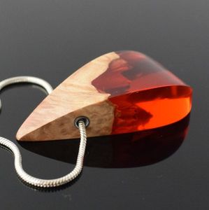 Best Resin Wood Pendant Epoxy Resin Jewelry Ideas Wood Jewelry Resin Mirha Necklace Made in India Wholesaler Necklace - Product Image 5