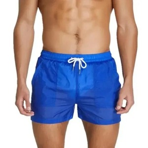 Pantalones de Bikini sexis para hombre, pantalones cortos de malla suave y sedosa con cierre de cintura elástica, pantalones de pijama con abertura lateral, ropa de dormir cómoda - Product Image 2