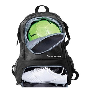 Soccer Backpack Unisex <b>Waterproof</b> Polyester Lining Zipper Closure 20-35L Capacity Physiological Curve <b>Back</b> Soft Handle - Product Image 1