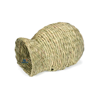 100% écologique nature fait à la main roseau paille herbe nid maison cage lit pour lapin chinchilla cochon d'inde hérisson hamster