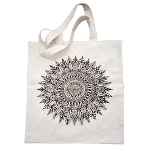 Bolsa de algodón ecológico resistente de 12oz al por mayor, bolsa de compras de comestibles impresa con logotipo personalizado, material de lona y PET, regalo de alta demanda - Product Image 4