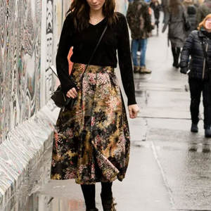 Women's Casual Daily Outfits Custom Logo <b>Print</b> Breathable Lightweight Cotton <b>Maxi</b> Statement <b>Skirt</b> Simple Shape Natural Waistline - Product Image 4