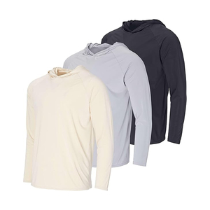 Hot Sale New Arrival 100% Cotton Winter <b>Pullover</b> <b>Men</b> Breathable Casual Printed Oem Service Custom Hooded T Shirt - Product Image 3