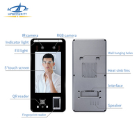 HFSecurity FR05, dispositivos de asistencia de grabación de tiempo, máquina de lector de tarjetas de reconocimiento facial biométrico QR con cámara Dual para empleados