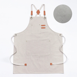 Durable New Retro Waterproof and Oil Proof Canvas <b>Aprons</b> Work <b>Apron</b> With Tool Pockets - Product Image 5