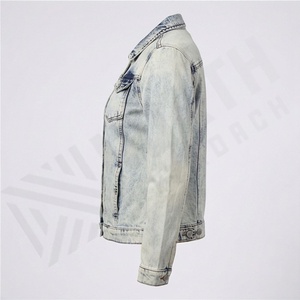 Veste en jean pour femme, doublure en laine et lin respirante, fermeture à boutons, manches longues, design tendance, taille XL, fabriquée pour l'automne et l'hiver - Product Image 3