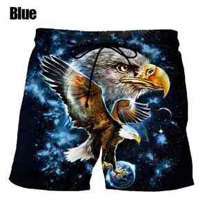 Pantalones Cortos de Playa Casuales con Estampado de Águila Animal, Pantalones Cortos de Surf para Vacaciones en la Playa, Pantalones Cortos de Verano para Nadar - Product Image 4