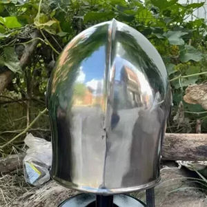Casco Medieval Barbuta de Acero Suave con Protección Facial Completa, Armadura de Caballero Disponible a Precio de Mayoreo para Exportación - Product Image 3