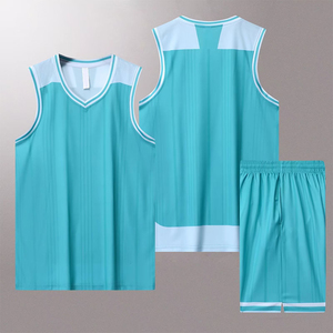 ชุดเครื่องแบบบาสเก็ตบอลของผู้ชายชุดบาสเก็ตบอลระบายอากาศและใส่สบายออกแบบได้ตามต้องการล่าสุด - Product Image 6