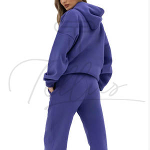 Nouveaux sweats à capuche pour femmes d'hiver, couleur unie, pull à capuche avec logo sur le devant, 100% coton polaire, qualité supérieure, prix avantageux - Product Image 3