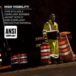 Chaqueta DE SEGURIDAD Serie Clase 3 Chaqueta DE SEGURIDAD DE bombardero de lana, Lima, 2X-Large. - Product Image 4