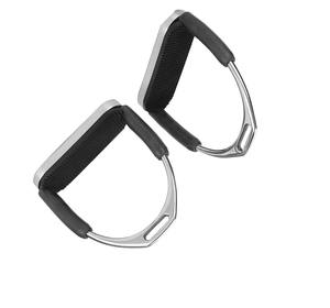 Étriers d'équitation en aluminium de nouvelle arrivée Poignée de sécurité légère Base large réglable exportation d'usine OEM - Product Image 2