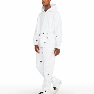 Ensemble survêtement streetwear personnalisé 2026 avec logo imprimé, coupe évasée, à capuche, 100 % coton, tailles personnalisées, vente en gros, prix bas, meilleur choix - Product Image 5