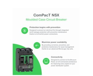 Mini disjoncteur pour usage domestique thermique réglable monté sur panneau Protection contre les courts-circuits de surcharge 25ka 100ka rupture - Product Image 2