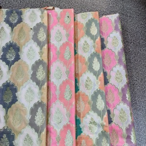 Custom-Made Brocade <b>Silk</b> <b>Fabric</b> by the Yard Rich Jacquard Weave Brocade <b>silk</b> <b>fabric</b> represents the epitome of luxury heritage - Product Image 1