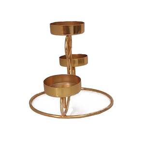 ที่วางเทียนเหล็กพร้อมเชิงเทียน3แบบเหมาะสำหรับห้องธีมโบโฮและไฟตกแต่งที่ผ่อนคลาย - Product Image 2